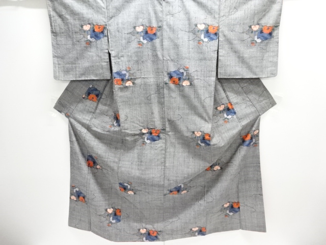 Japanese Kimono / Tsumugi Omeshi Silk
